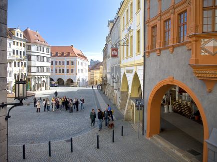 View of the Untermarkt square in Görlitz